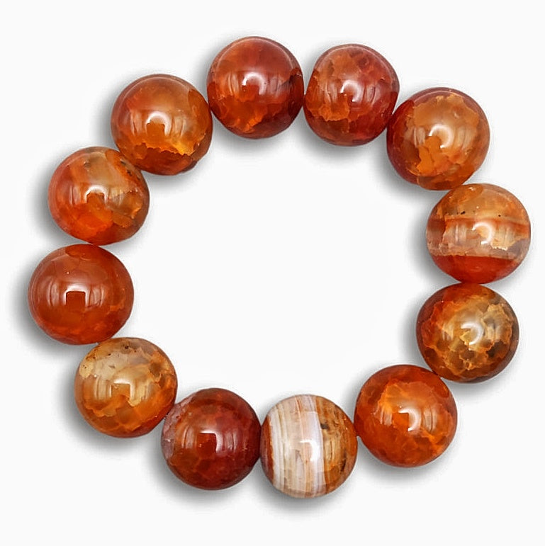 Bracciale di Agata ( Fire Agate )