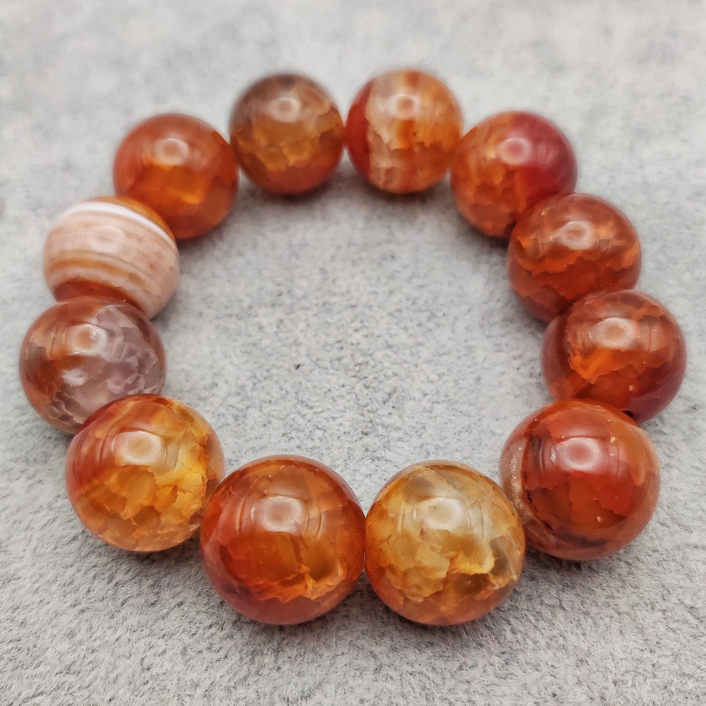 Bracciale di Agata ( Fire Agate )