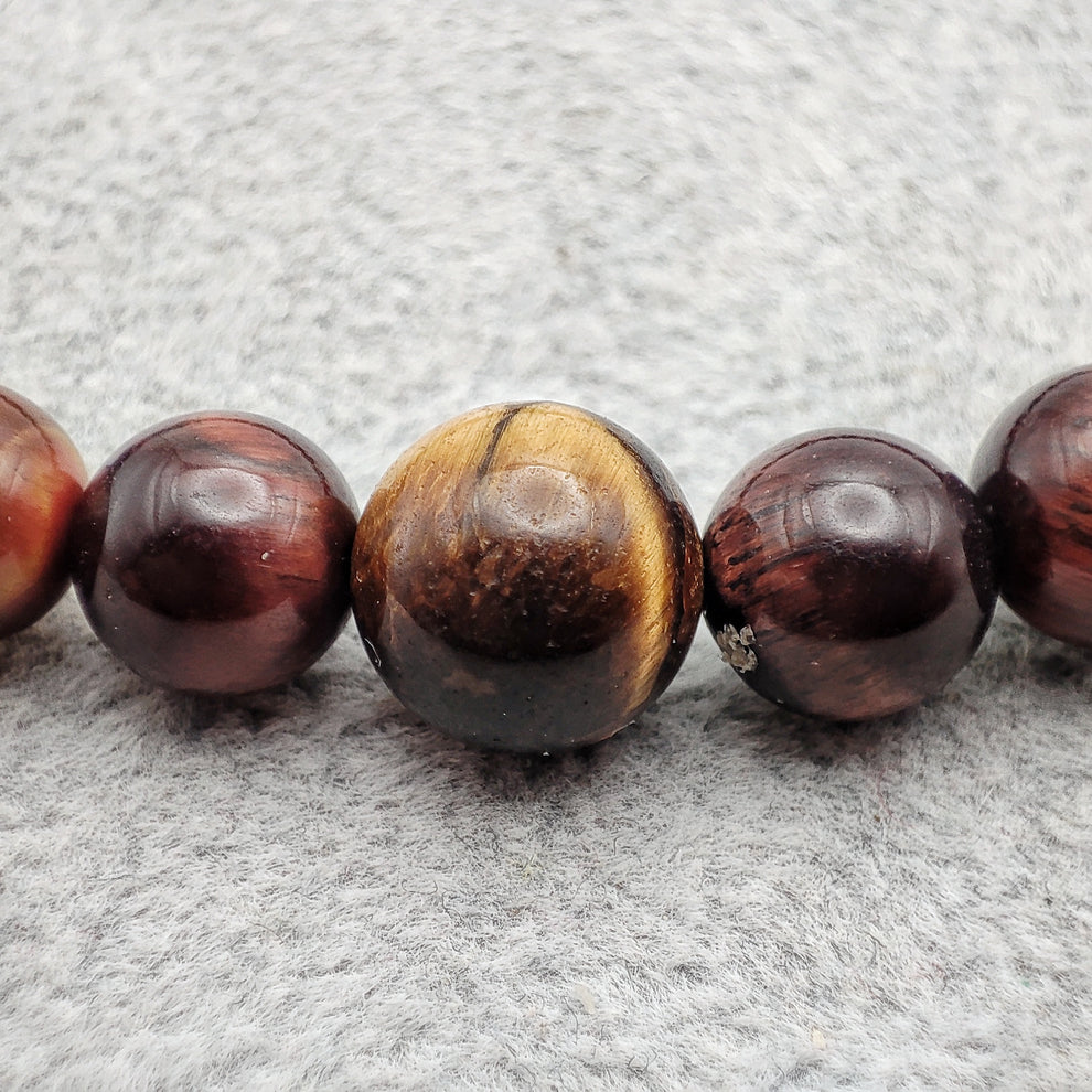 Bracciale di Tiger Eye ed Iron Tiger Eye