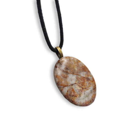 Pendente di Diaspro Orbicolare (Ocean Jasper)