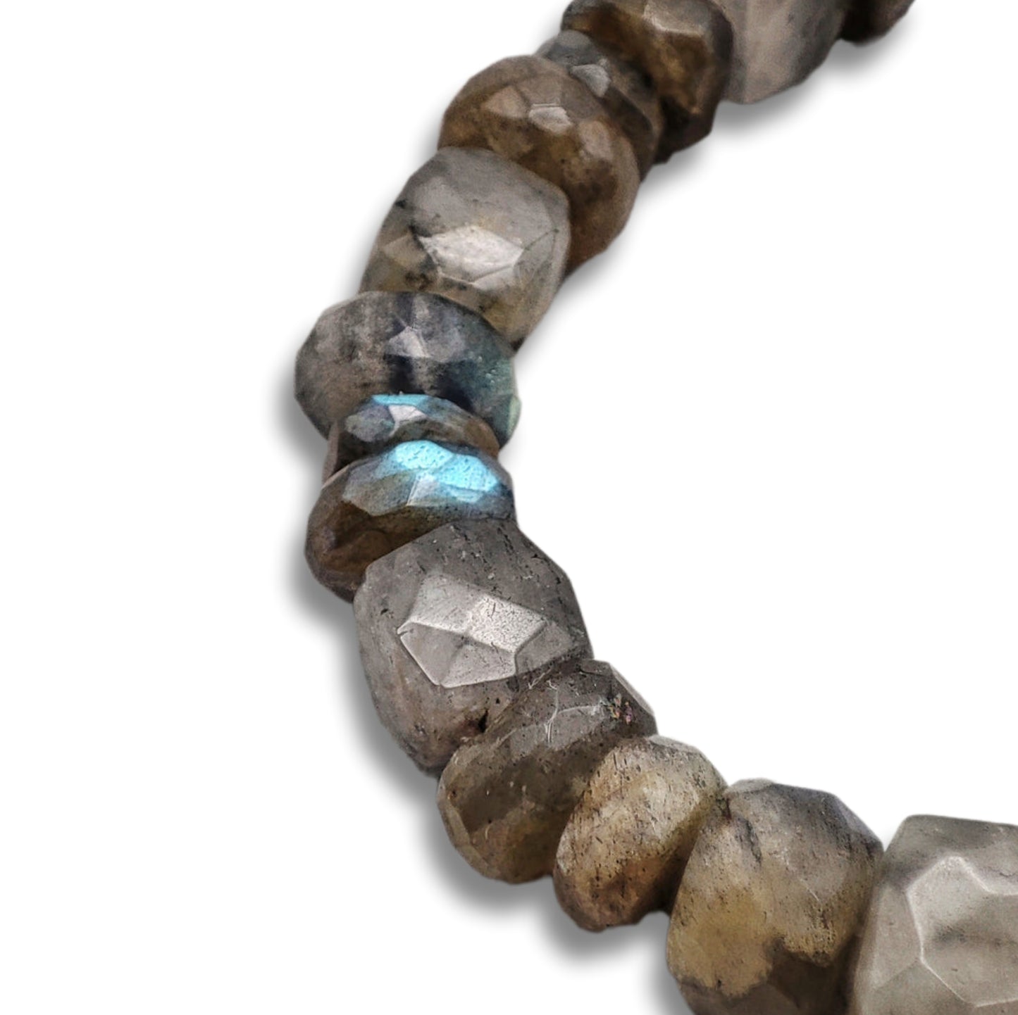 Bracciale di Labradorite e Quarzo Rutilato