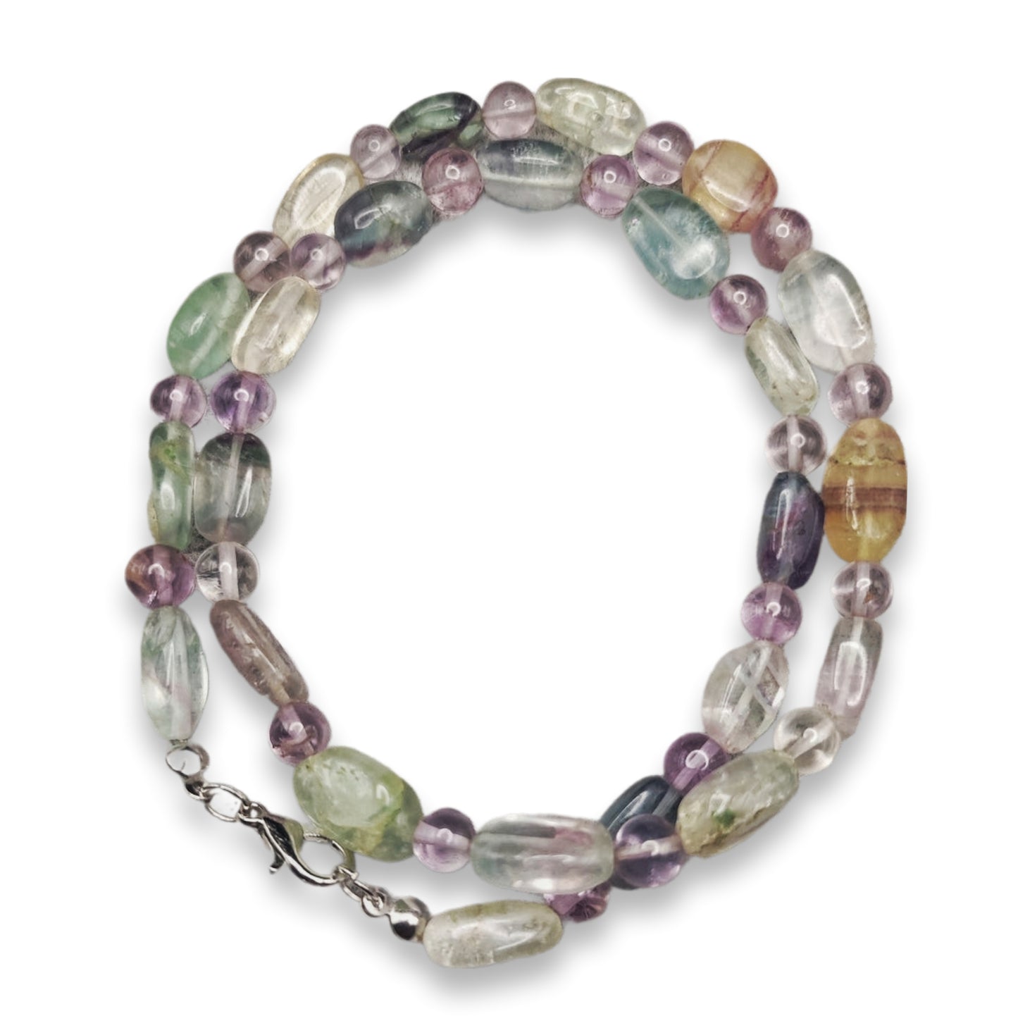 Collana di Fluorite ed Ametista