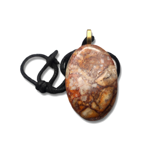 Pendente di Diaspro Orbicolare (Ocean Jasper)