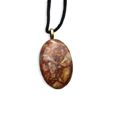 Pendente di Diaspro Orbicolare (Ocean Jasper)