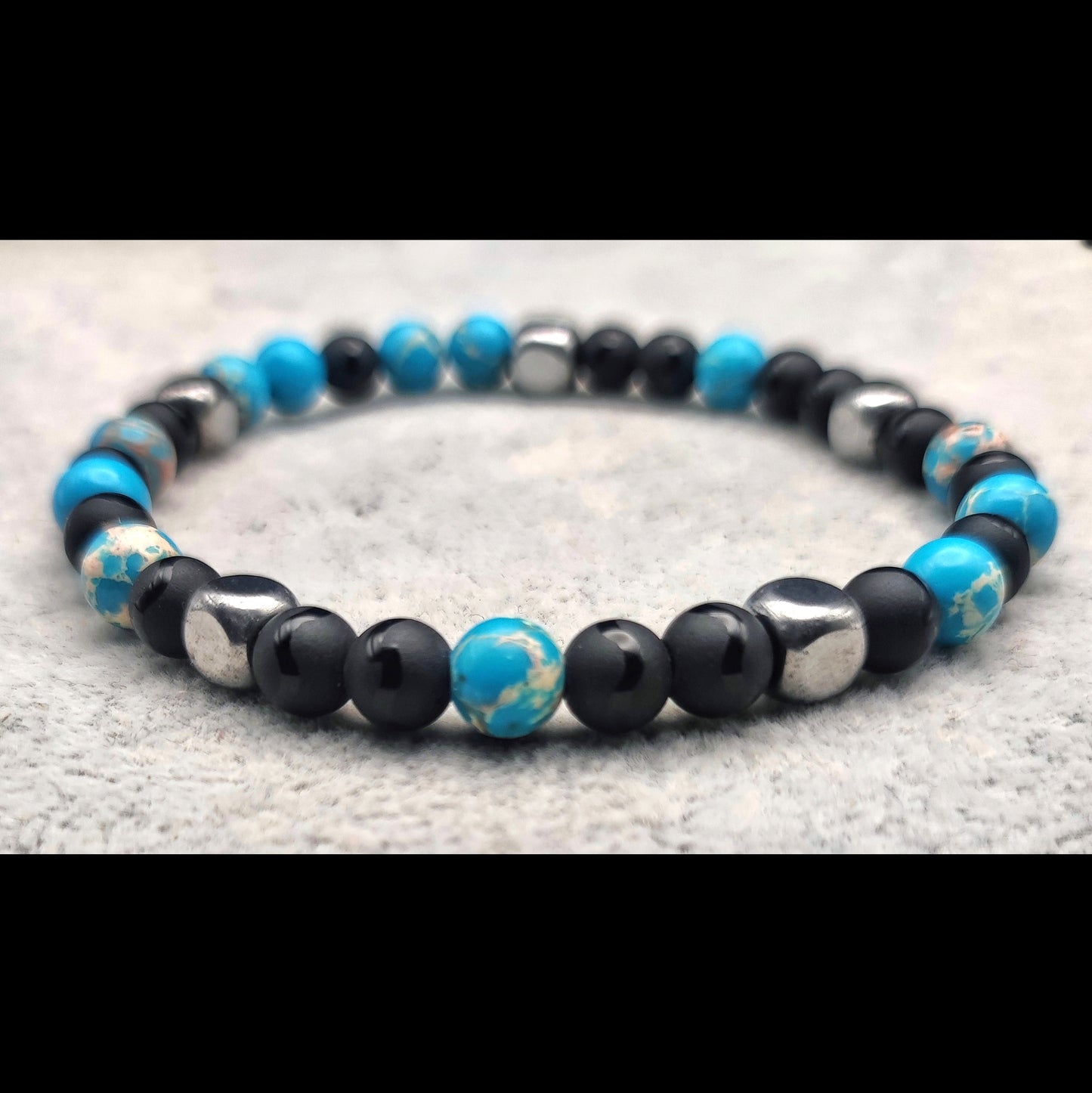 Bracciale di Diaspro, Onice ed Ematite