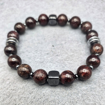 Bracciale di Granato ed Ematite