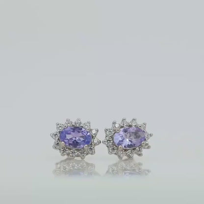 AFFARE!!! Orecchini di Argento 925 e Tanzanite (Certificato Gemmologico)